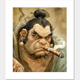 Puff Sumo: Cigar Smoking Puff Sumo Posters and Art